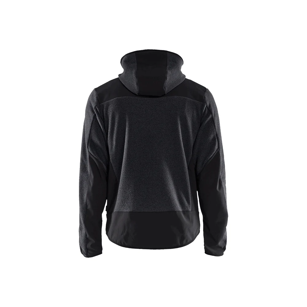 Knitted Fleece Jacket - 9799-Dark Grey/Black | Blaklader 47402536