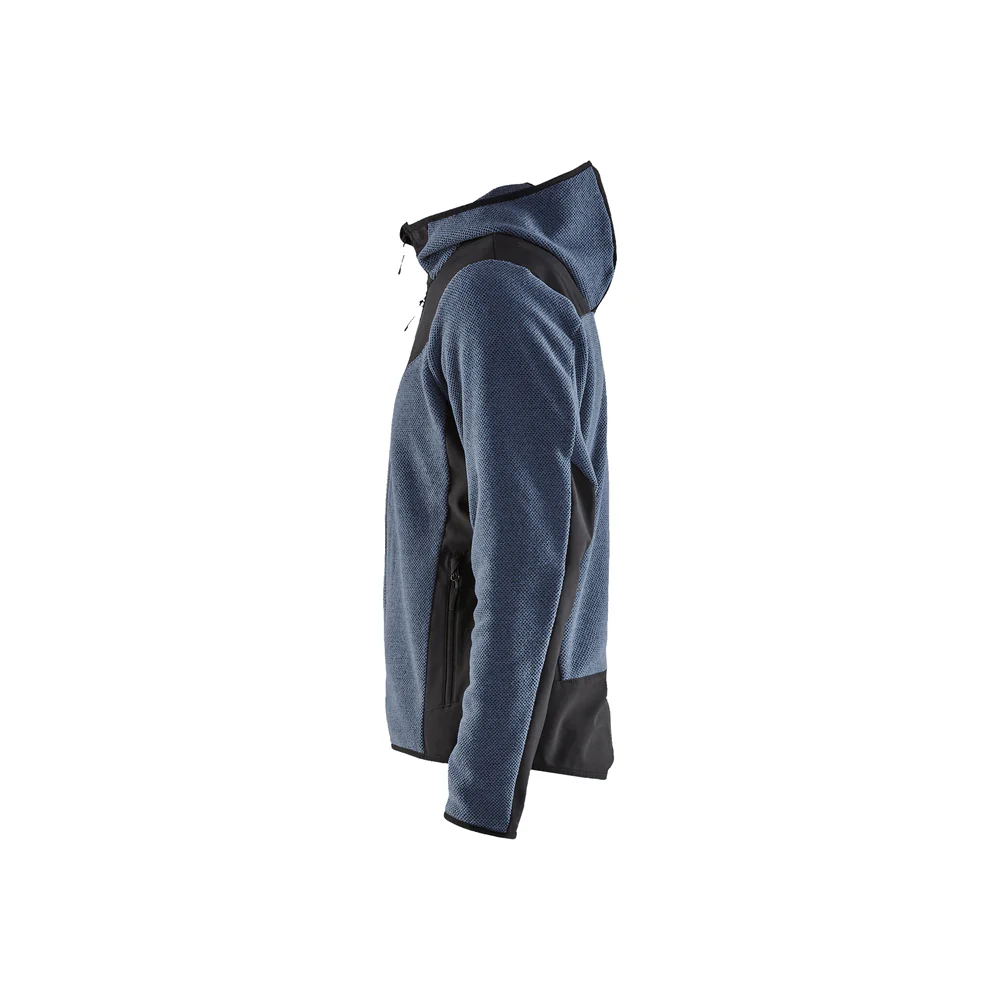 Knitted Fleece Jacket Numb - 8299-Blue/Black | Blaklader 47402536 - Image 4