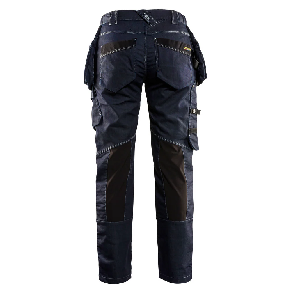 LADIES CRAFTSMAN STRETCH PANT - 8999-Navy Blue/Black | Blaklader 79901141 - Image 2
