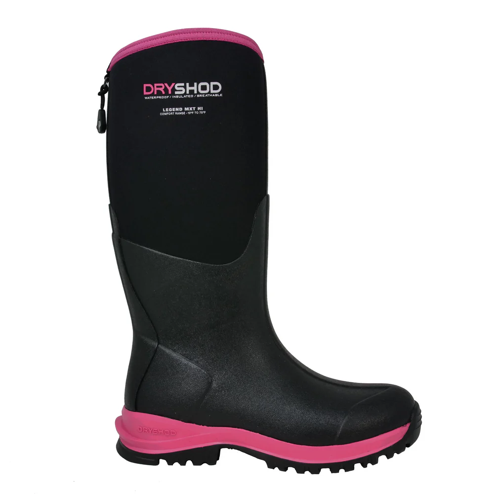LEGEND MXT ADVENTURE BOOTS - BKPN-Black & Pink | Dryshod LGXWHBKPN - Image 3