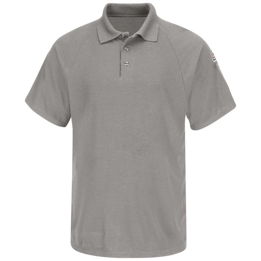 LIGHTWEIGHT CLASSIC FR SHORT SLEEVE POLO - GY-Grey | Bulwark SMP8