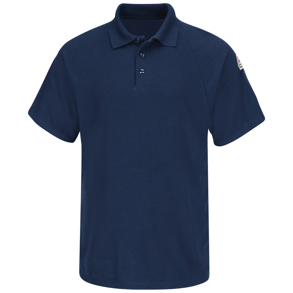 LIGHTWEIGHT CLASSIC FR SHORT SLEEVE POLO - NV-Navy | Bulwark SMP8