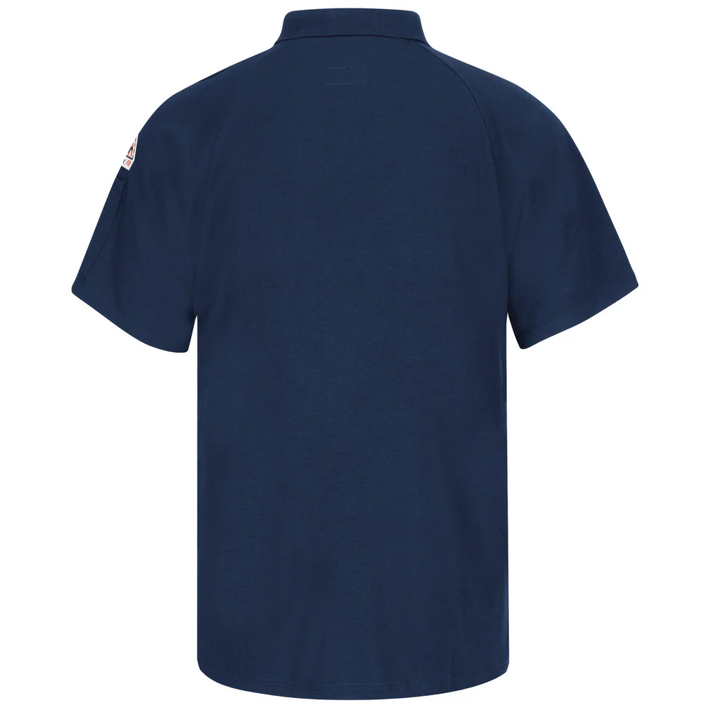 LIGHTWEIGHT CLASSIC FR SHORT SLEEVE POLO - NV-Navy | Bulwark SMP8 - Image 2