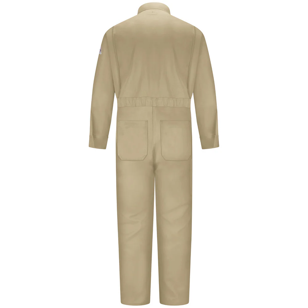 LIGHTWEIGHT EXCEL FR COMFORTOUCH PREMIUM COVERALL - KH-Khaki | Bulwark CLB3 - Image 2