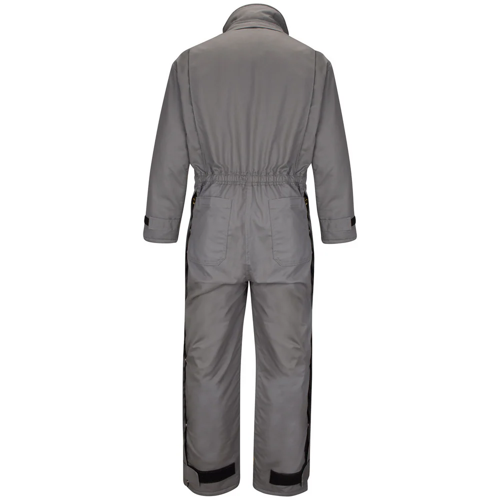 LIGHTWEIGHT EXCEL FR INSULATED COMFORTOUCH PREMIUM COVERALL - GY-Grey | Bulwark CLC8 - Image 2