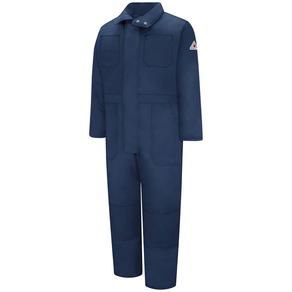 LIGHTWEIGHT EXCEL FR INSULATED COMFORTOUCH PREMIUM COVERALL - NV-Navy | Bulwark CLC8
