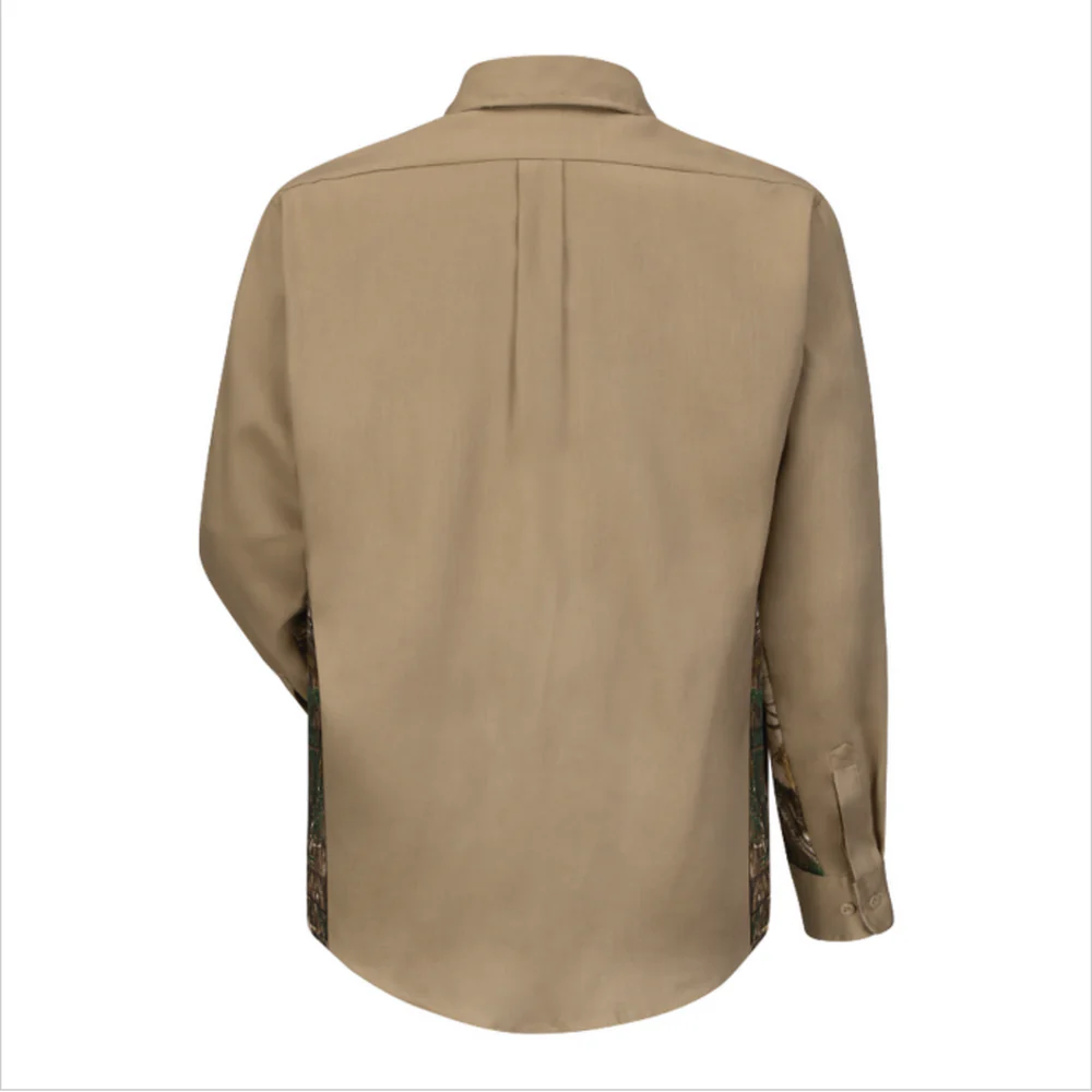 LIGHTWEIGHT FR CAMO UNIFORM SHIRT - KH-Khaki | Bulwark SLU4 - Image 2