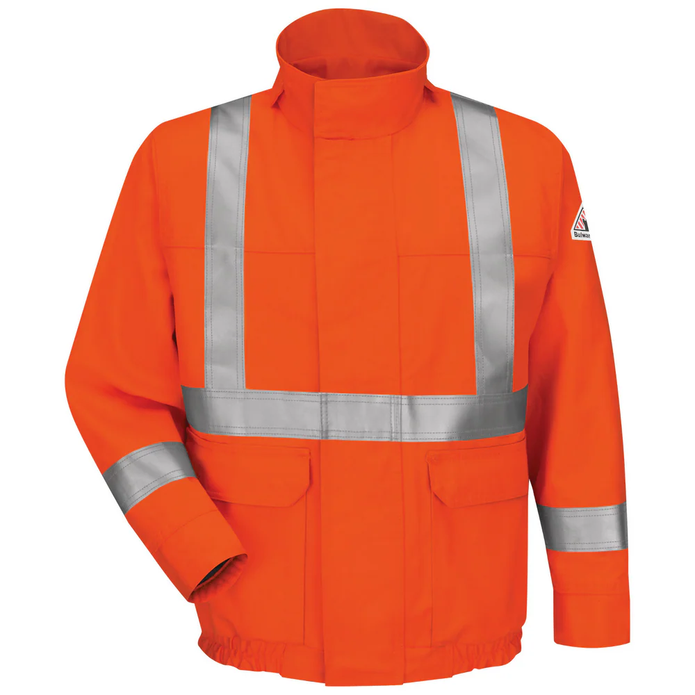 LIGHTWEIGHT FR COMFORTOUCH LINED BOMBER - OR-Orange | Bulwark JLJS