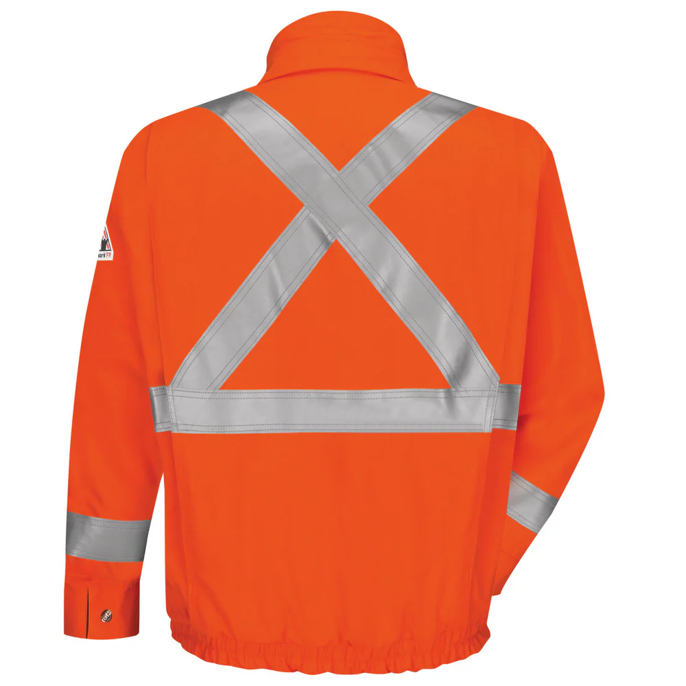 LIGHTWEIGHT FR COMFORTOUCH LINED BOMBER - OR-Orange | Bulwark JLJS - Image 2