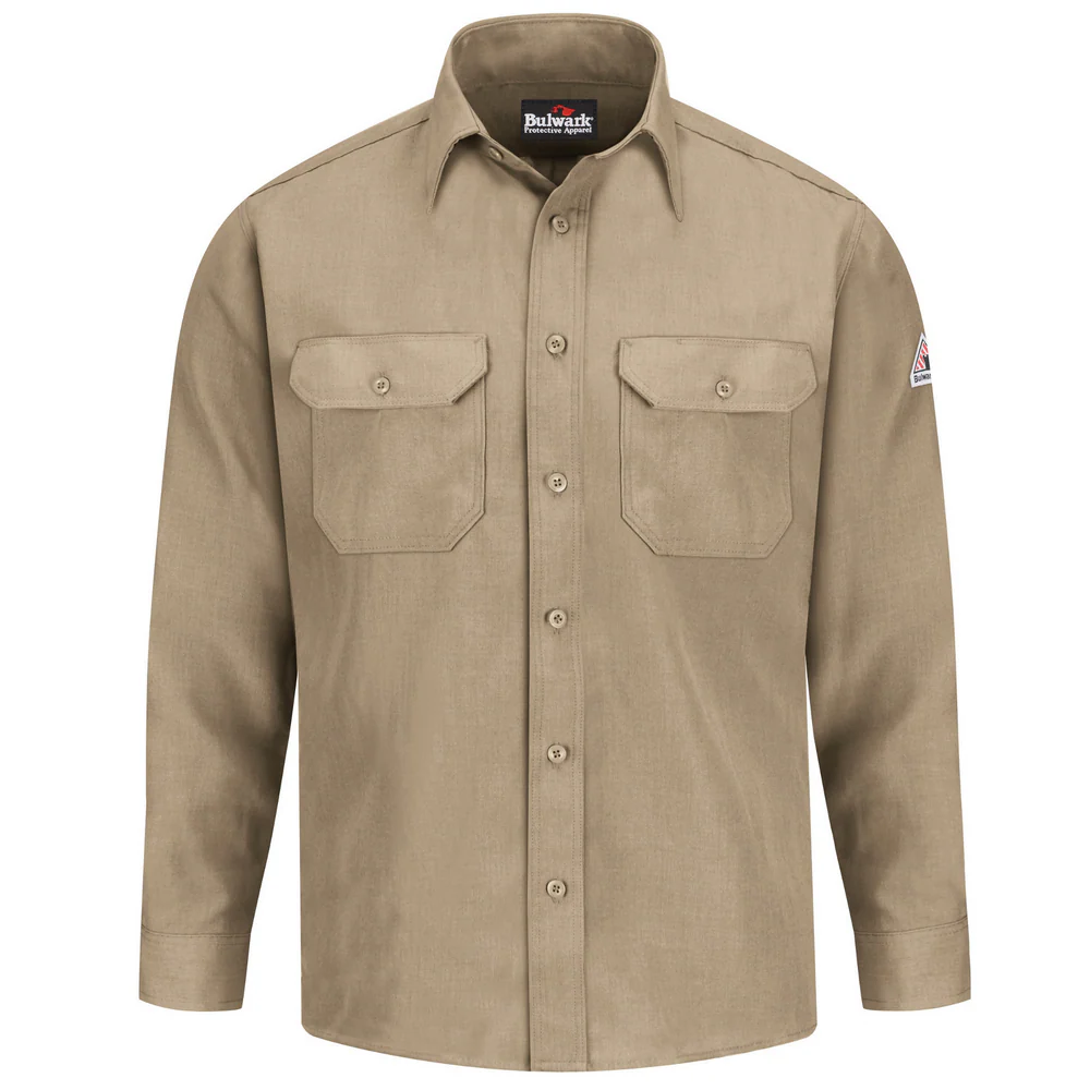 LIGHTWEIGHT FR NOMEX UNIFORM SHIRT - TN-Tan | Bulwark SND2