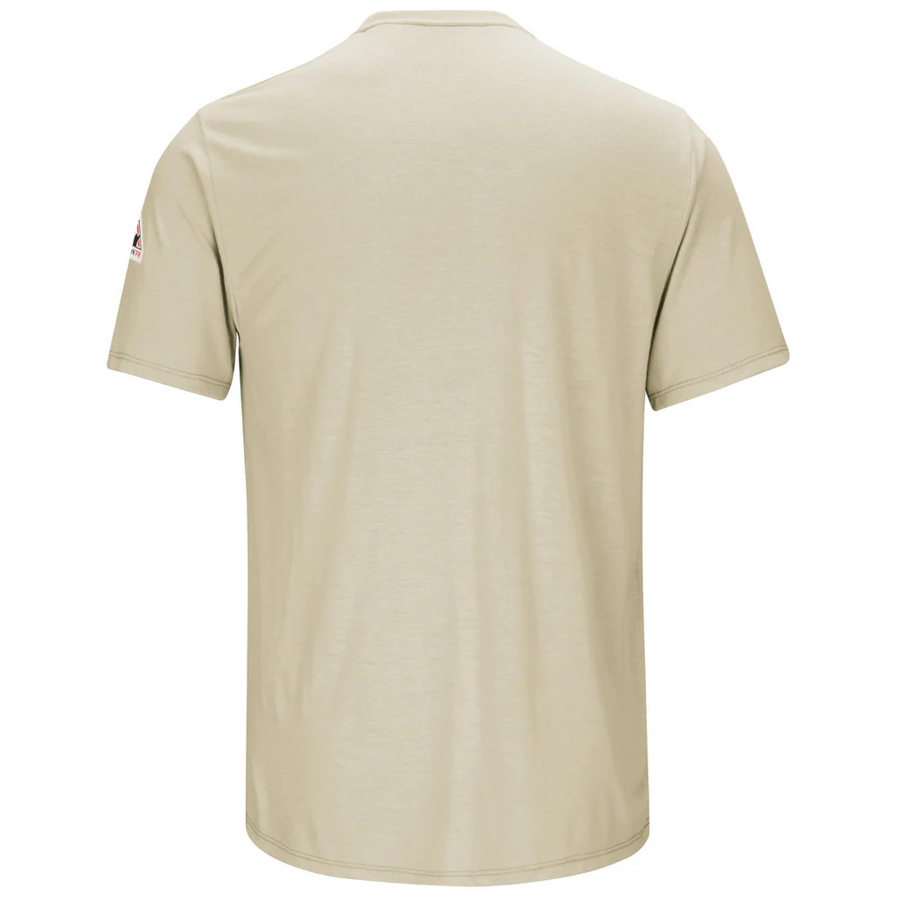 LIGHTWEIGHT FR SHORT SLEEVE T-SHIRT - KH-Khaki | Bulwark SMT6 - Image 2
