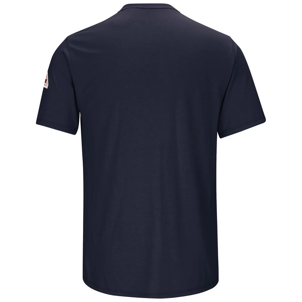 LIGHTWEIGHT FR SHORT SLEEVE T-SHIRT - NV-Navy | Bulwark SMT6 - Image 2