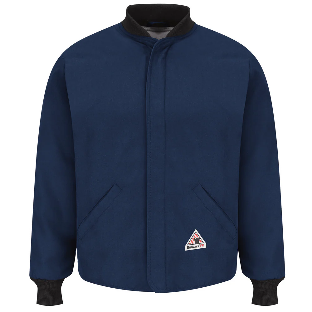 LIGHTWEIGHT FR SLEEVED JACKET LINER - NV-Navy | Bulwark LLL2