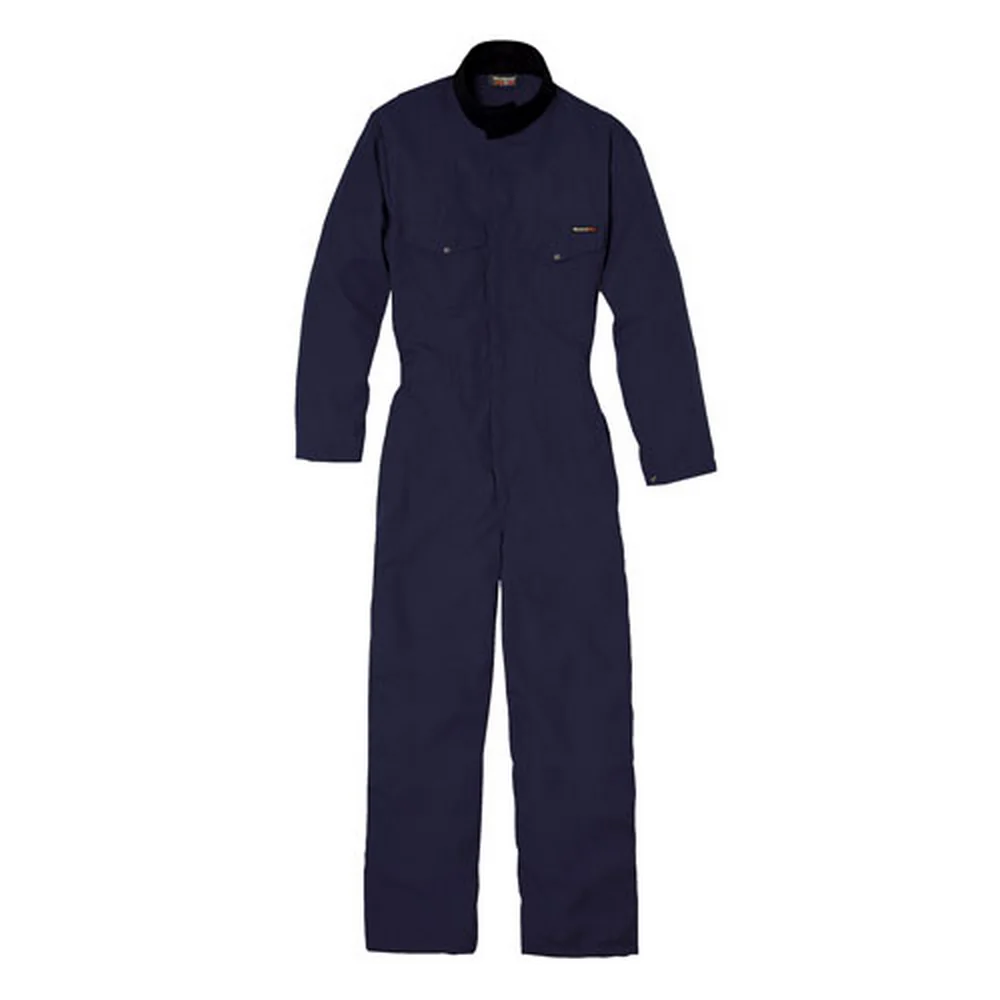 LIGHTWEIGHT FR/CP INDUSTRIAL COVERALL - NV-Navy | Bulwark 1064 - Image 3