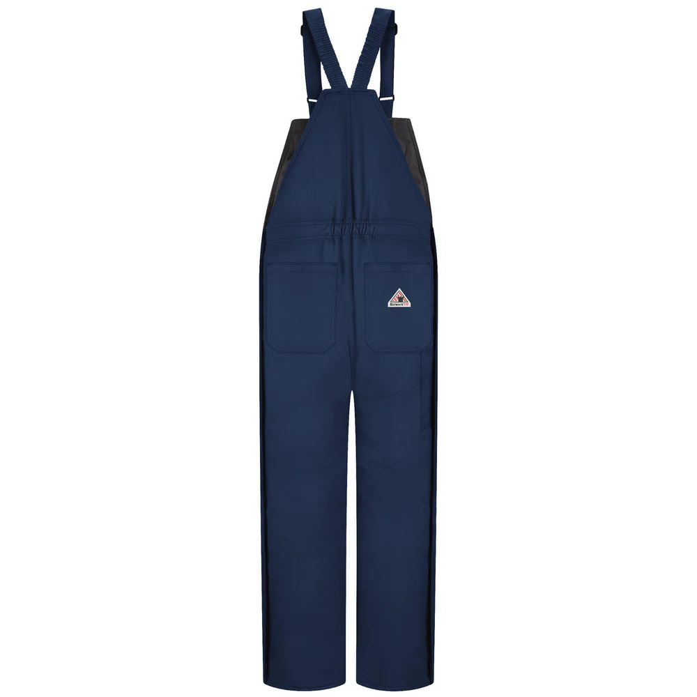 LIGHTWEIGHT NOMEX INSULATED FR BIB OVERALL - NV-Navy | Bulwark BNN2 - Image 2