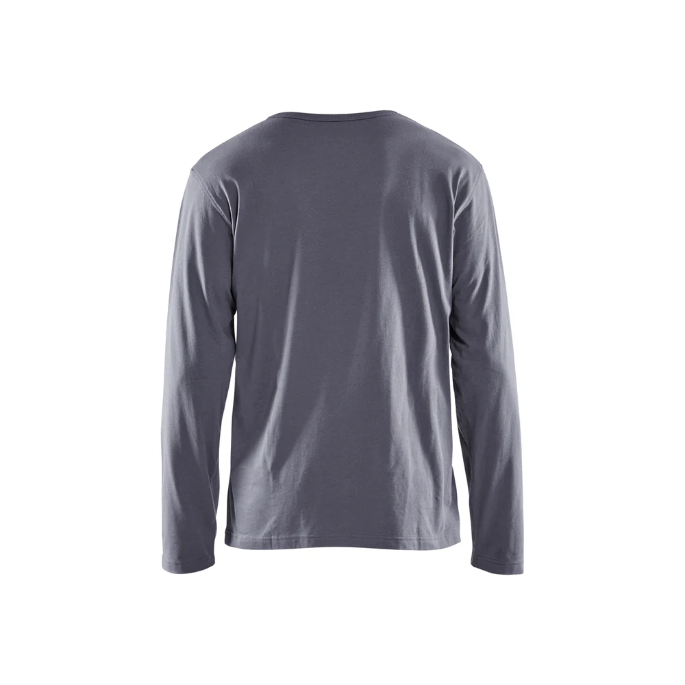 Long Sleeve Branded T-Shirt - 9400-Grey | Blaklader 35571042