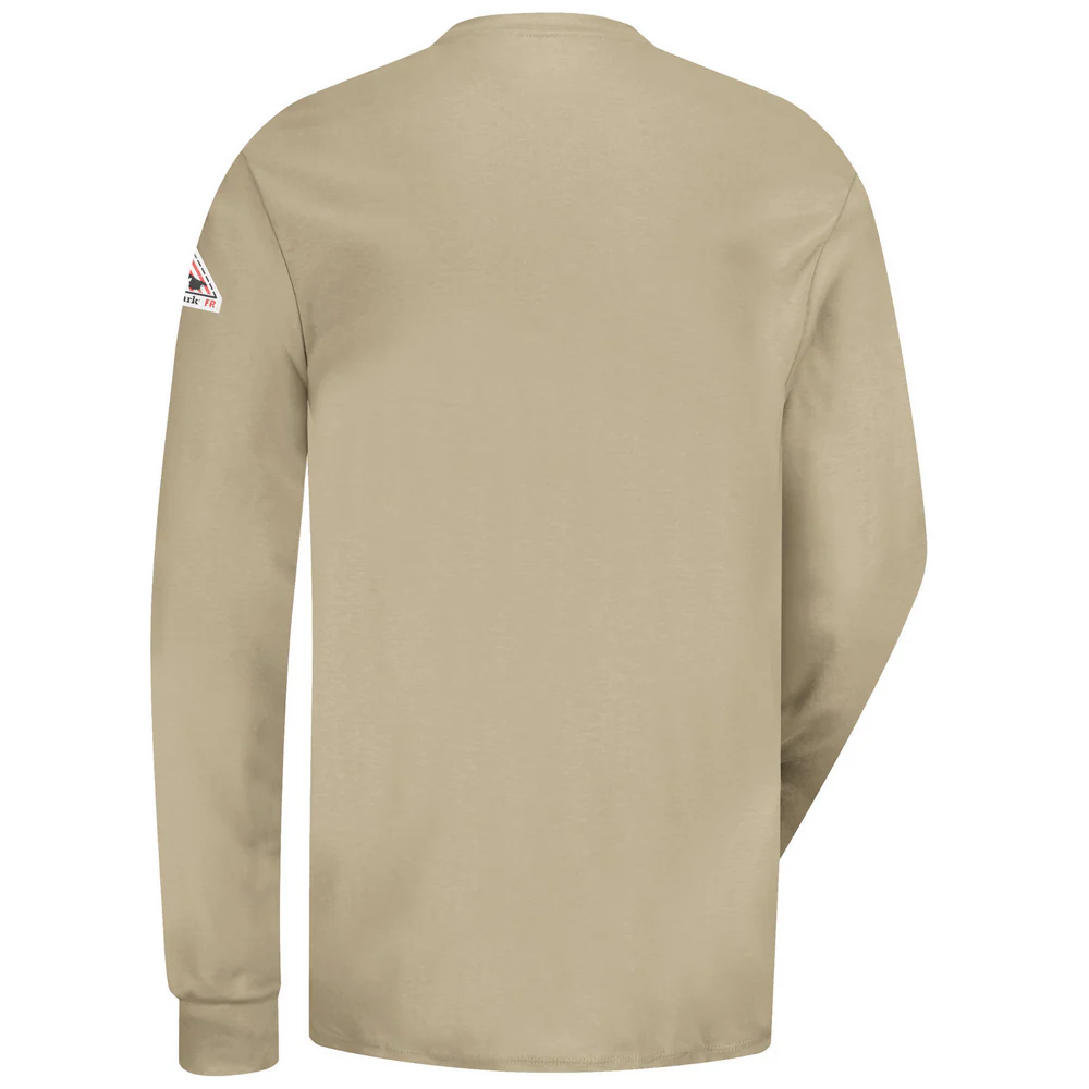 LONG SLEEVE FR LIGHTWEIGHT HENLEY - KH-Khaki | Bulwark SEL2 - Image 2