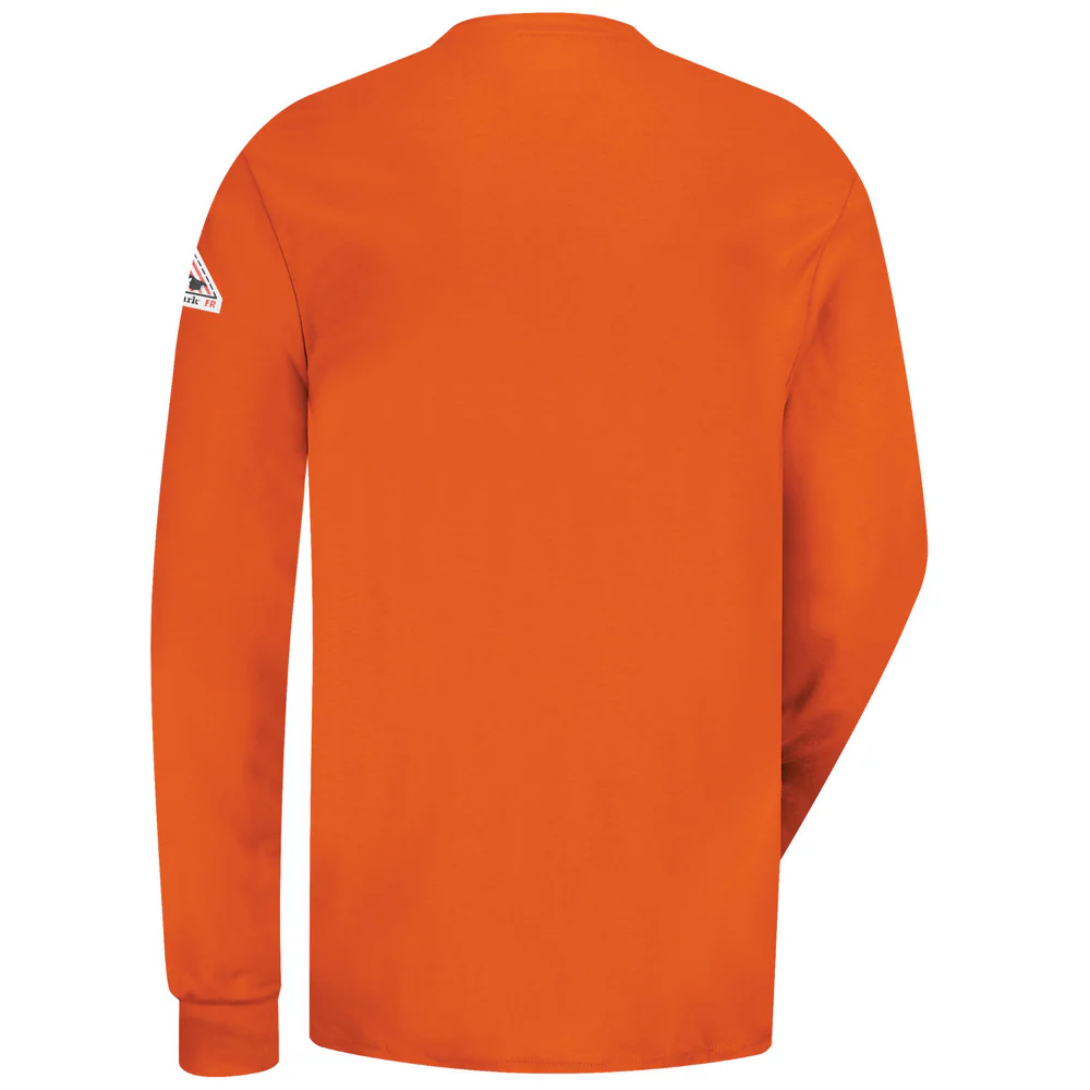 LONG SLEEVE FR LIGHTWEIGHT HENLEY - OR-Orange | Bulwark SEL2 - Image 2