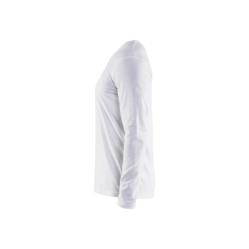 Long Sleeve T-Shirt - 1000-White | Blaklader 35591042 - Image 4