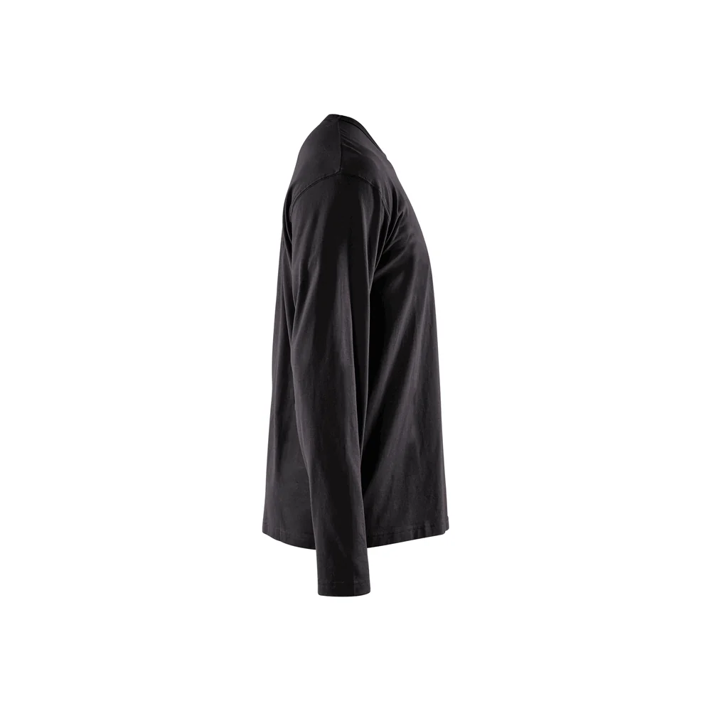 Long Sleeve T-Shirt - 9900-Black | Blaklader 35591042 - Image 3