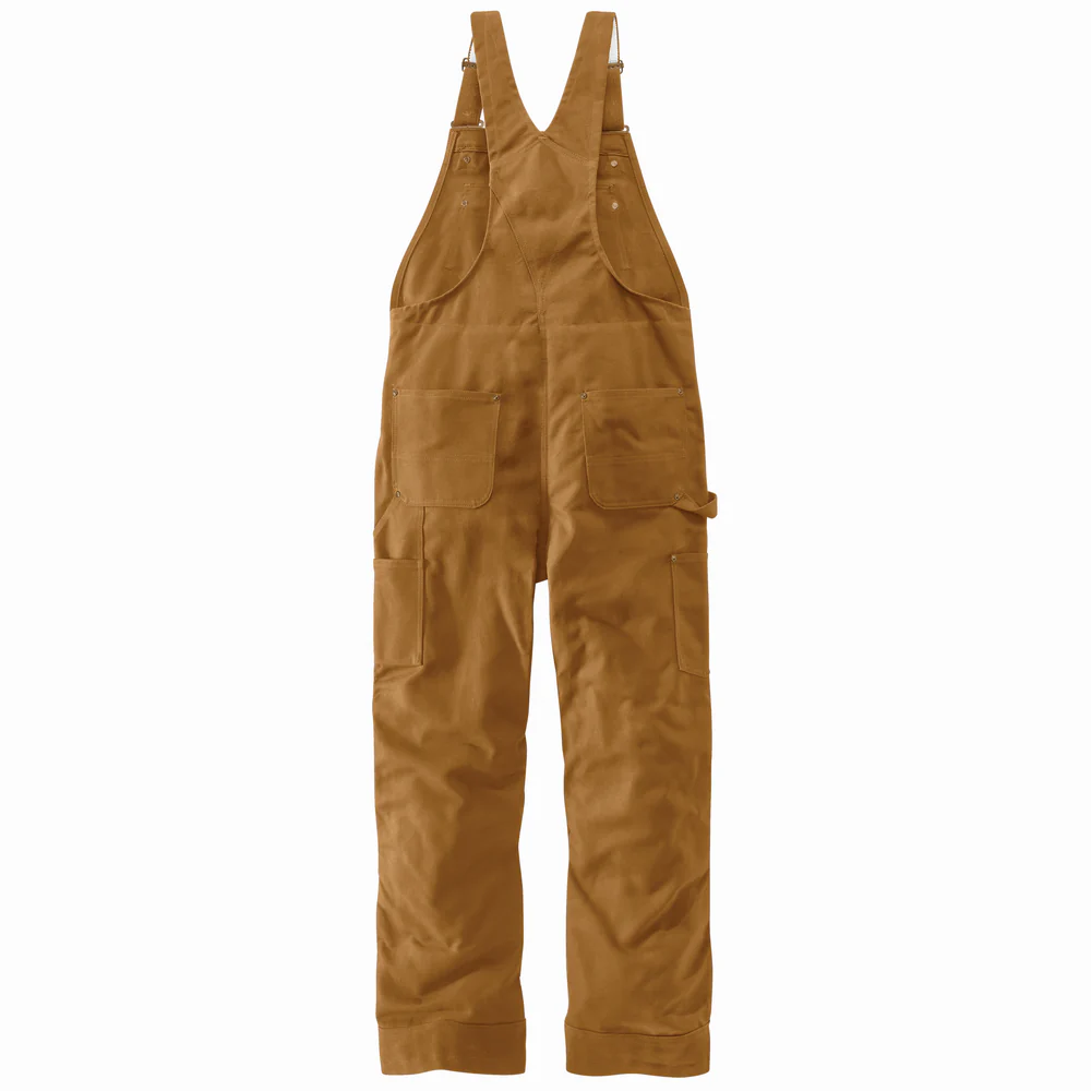 LOOSE FIT FIRM DUCK INSULATED BIB OVERALL - BRN-Carhartt Brown | Carhartt 104393 - Image 2