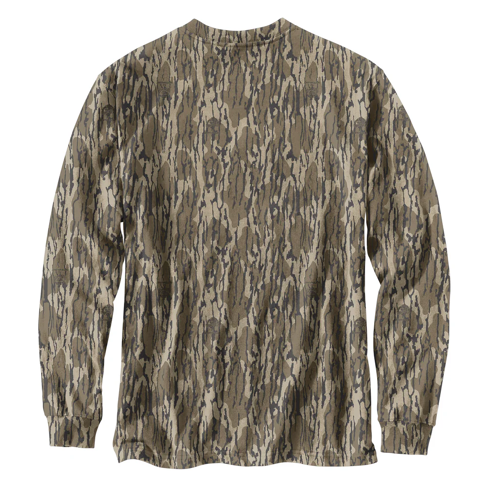 Loose Fit Heavyweight Long-Sleeve Pocket Camo Logo Graphic T-Shirt - G47-Mossy Oak Bottomland Camo | Carhartt 105483