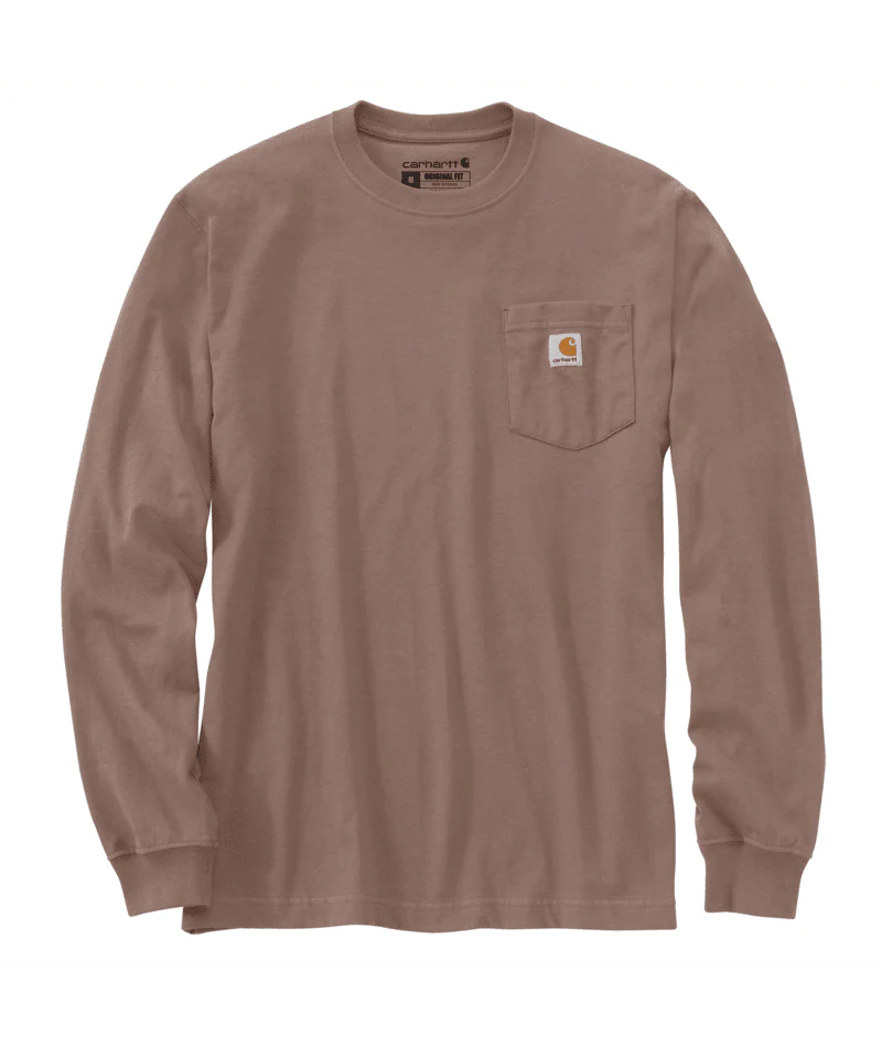 Loose Fit Heavyweight Long-Sleeve Pocket T-Shirt - BA9-Soft Sepia | Carhartt K126