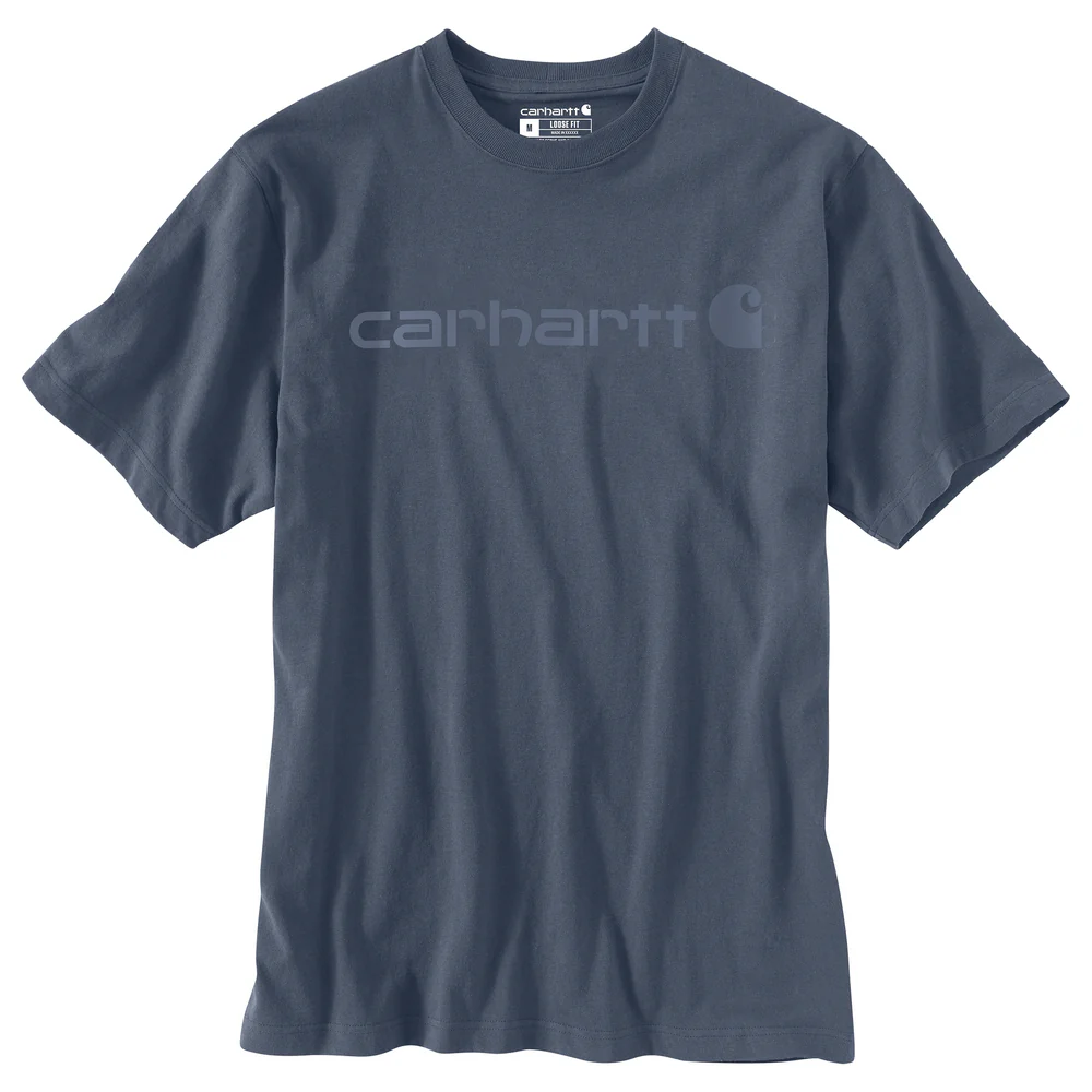 Loose Fit Heavyweight Short-Sleeve Logo Graphic T-Shirt - BLS-Bluestone | Carhartt K195 - Image 2