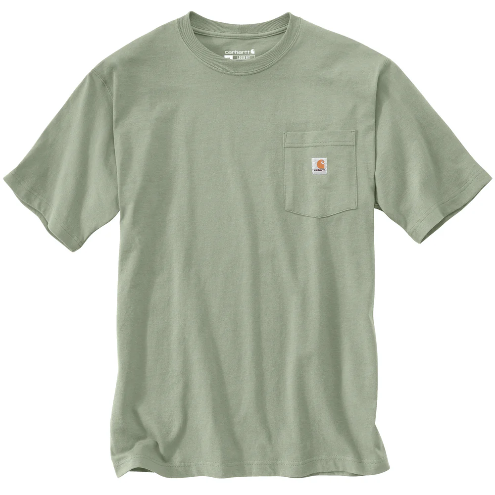 Loose Fit Heavyweight Short-Sleeve Pocket T-Shirt - GI7-Sage | Carhartt K87 - Image 2