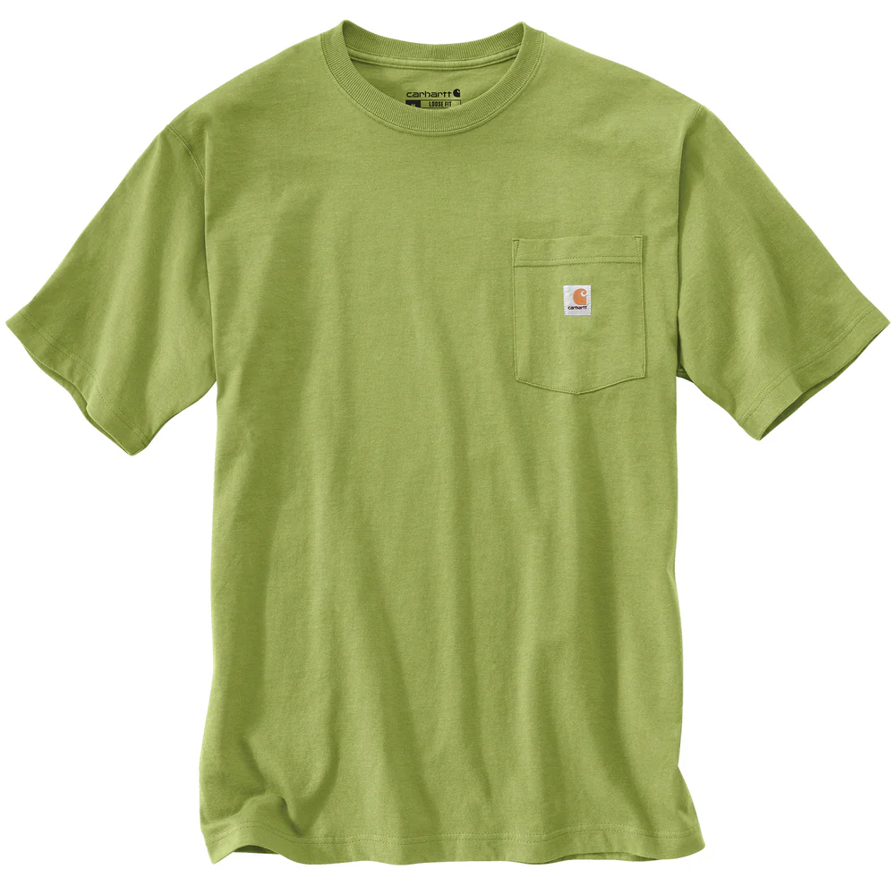 Loose Fit Heavyweight Short-Sleeve Pocket T-Shirt - GJ7-Algae Green | Carhartt K87 - Image 2