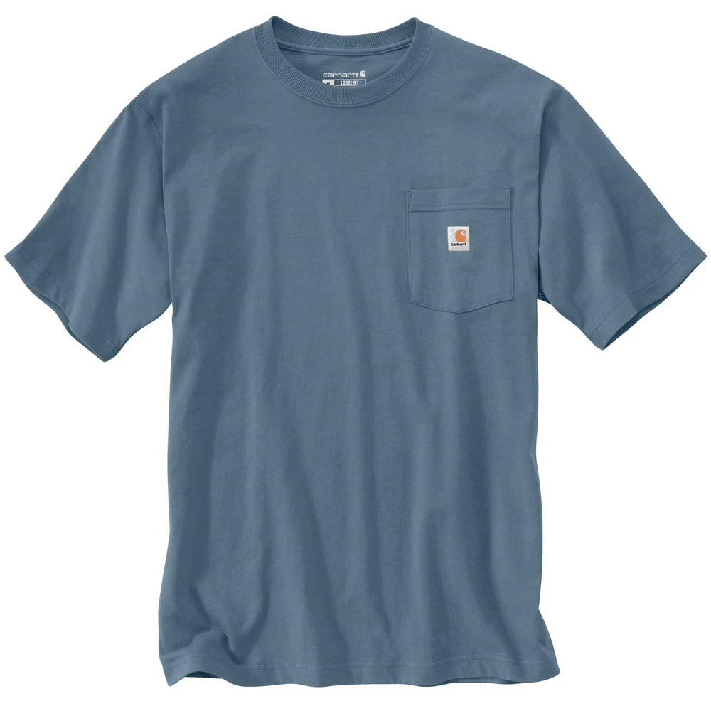 Loose Fit Heavyweight Short-Sleeve Pocket T-Shirt - HG7-Thundercloud | Carhartt K87 - Image 2