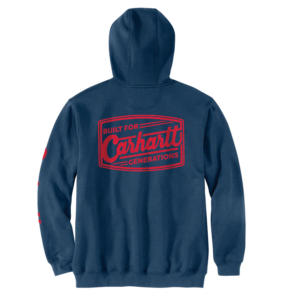 Loose Fit Midweight Built Graphic Sweatshirt - HL3-Deep Ocean Heather | Carhartt 107208