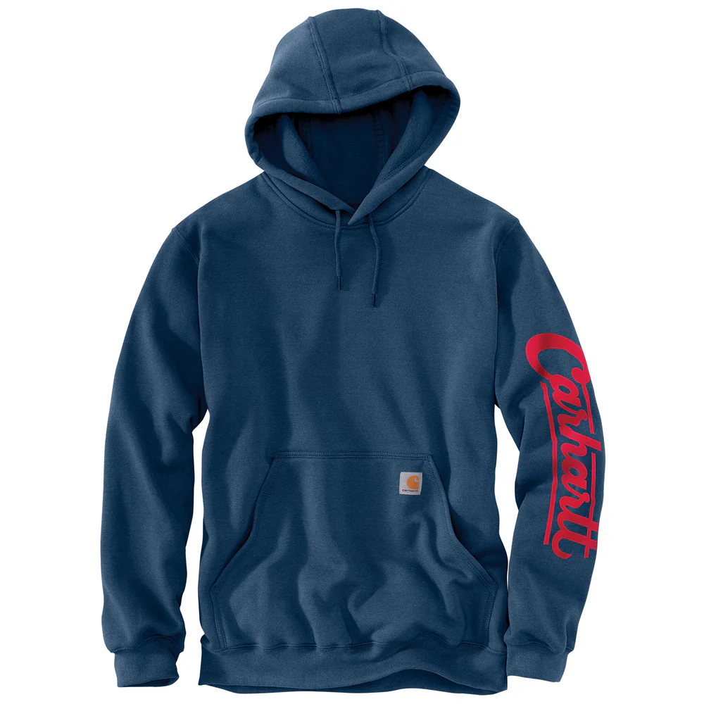 Loose Fit Midweight Built Graphic Sweatshirt - HL3-Deep Ocean Heather | Carhartt 107208 - Image 2