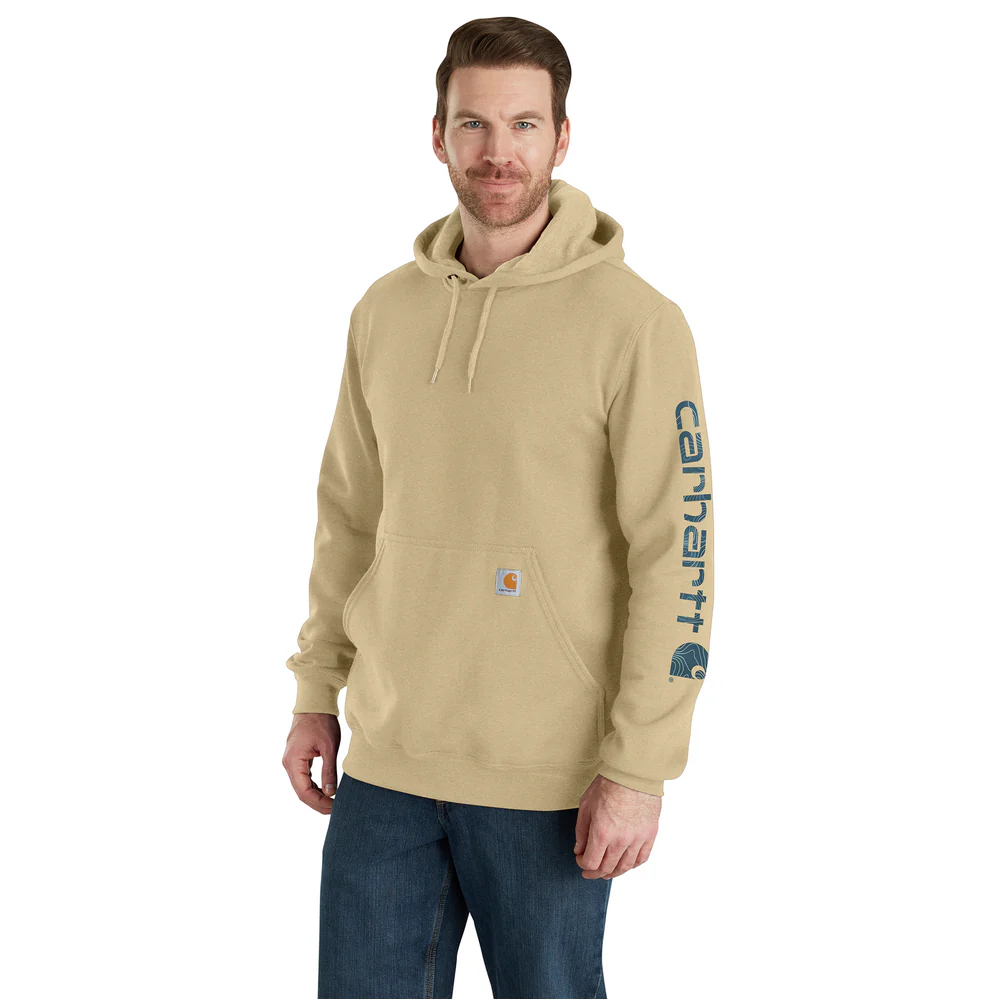 Loose Fit Midweight Logo Sleeve Graphic Sweatshirt - A36-Beach Heather | Carhartt K288