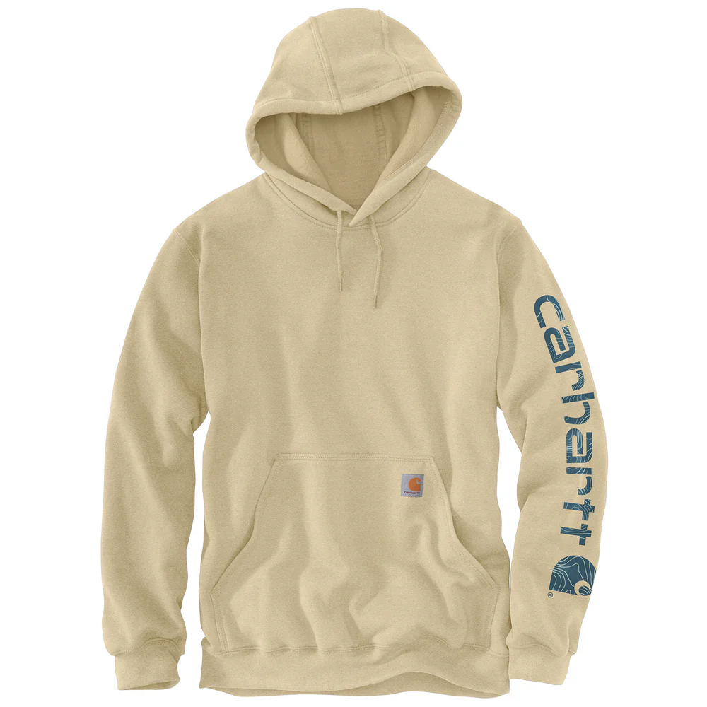 Loose Fit Midweight Logo Sleeve Graphic Sweatshirt - A36-Beach Heather | Carhartt K288 - Image 2
