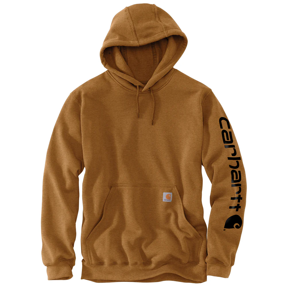 Loose Fit Midweight Logo Sleeve Graphic Sweatshirt - BRN-Carhartt Brown | Carhartt K288 - Image 2