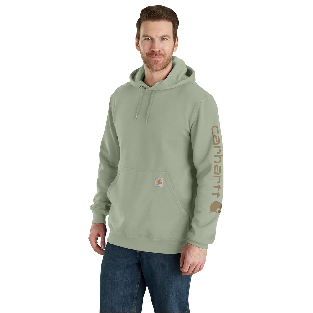 Loose Fit Midweight Logo Sleeve Graphic Sweatshirt - GI7-Sage | Carhartt K288 - Image 3