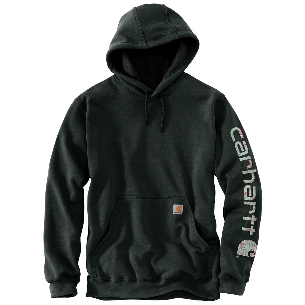 Loose Fit Midweight Logo Sleeve Graphic Sweatshirt - N36-Black-Big Sky | Carhartt K288