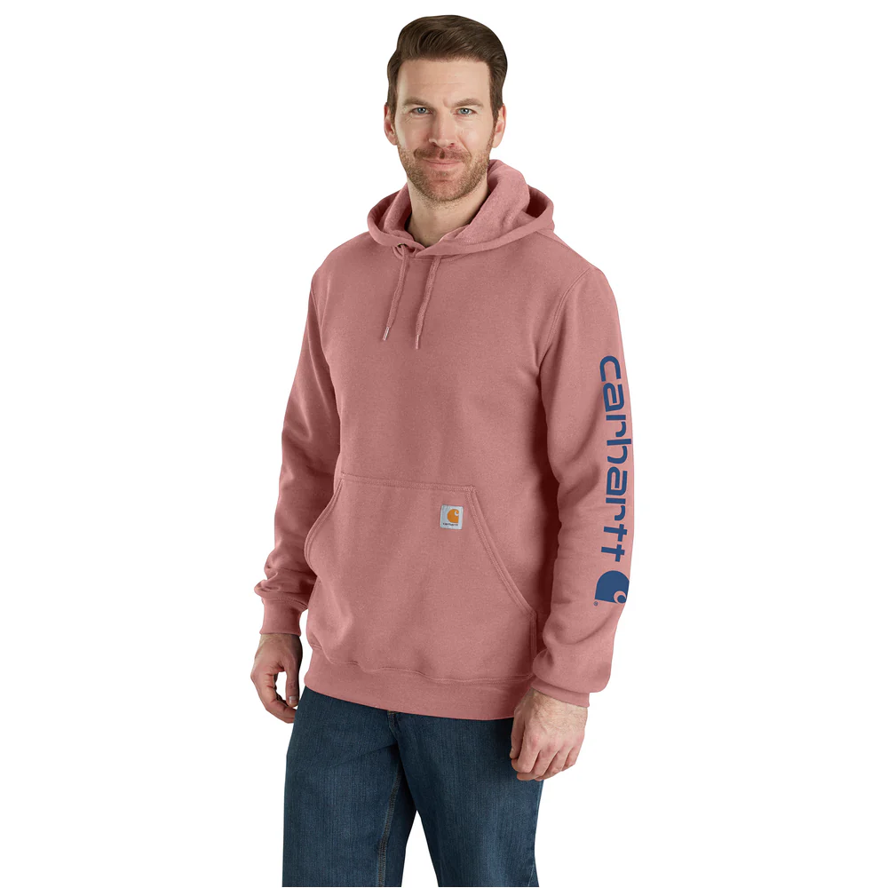 Loose Fit Midweight Logo Sleeve Graphic Sweatshirt - P54-Rose Tint | Carhartt K288