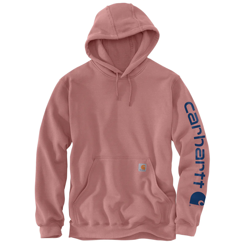 Loose Fit Midweight Logo Sleeve Graphic Sweatshirt - P54-Rose Tint | Carhartt K288 - Image 2