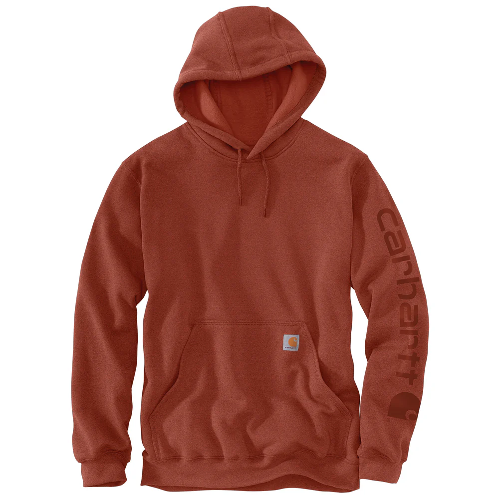 Loose Fit Midweight Logo Sleeve Graphic Sweatshirt - RB5-Saddle Red | Carhartt K288 - Image 2