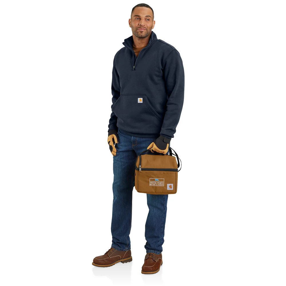 Loose Fit Midweight Quarter-Zip Mock-Neck Sweatshirt - 472-New Navy | Carhartt 105294