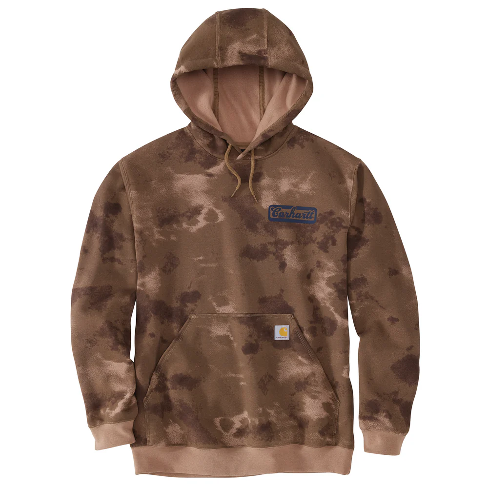 Loose Fit Midweight Watercolor Camo Graphic Sweatshirt - BC8-Soft Sepia Cloud Camo | Carhartt 107206 - Image 2