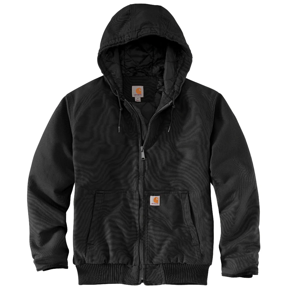 Loose Fit Washed Duck Insulated Active Jacket - BLK-Black | Carhartt 104050 - Image 2