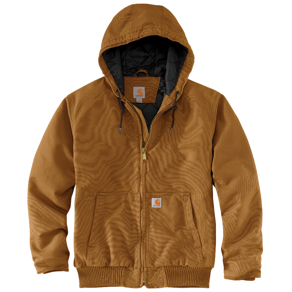 Loose Fit Washed Duck Insulated Active Jacket - BRN-Carhartt Brown | Carhartt 104050 - Image 10