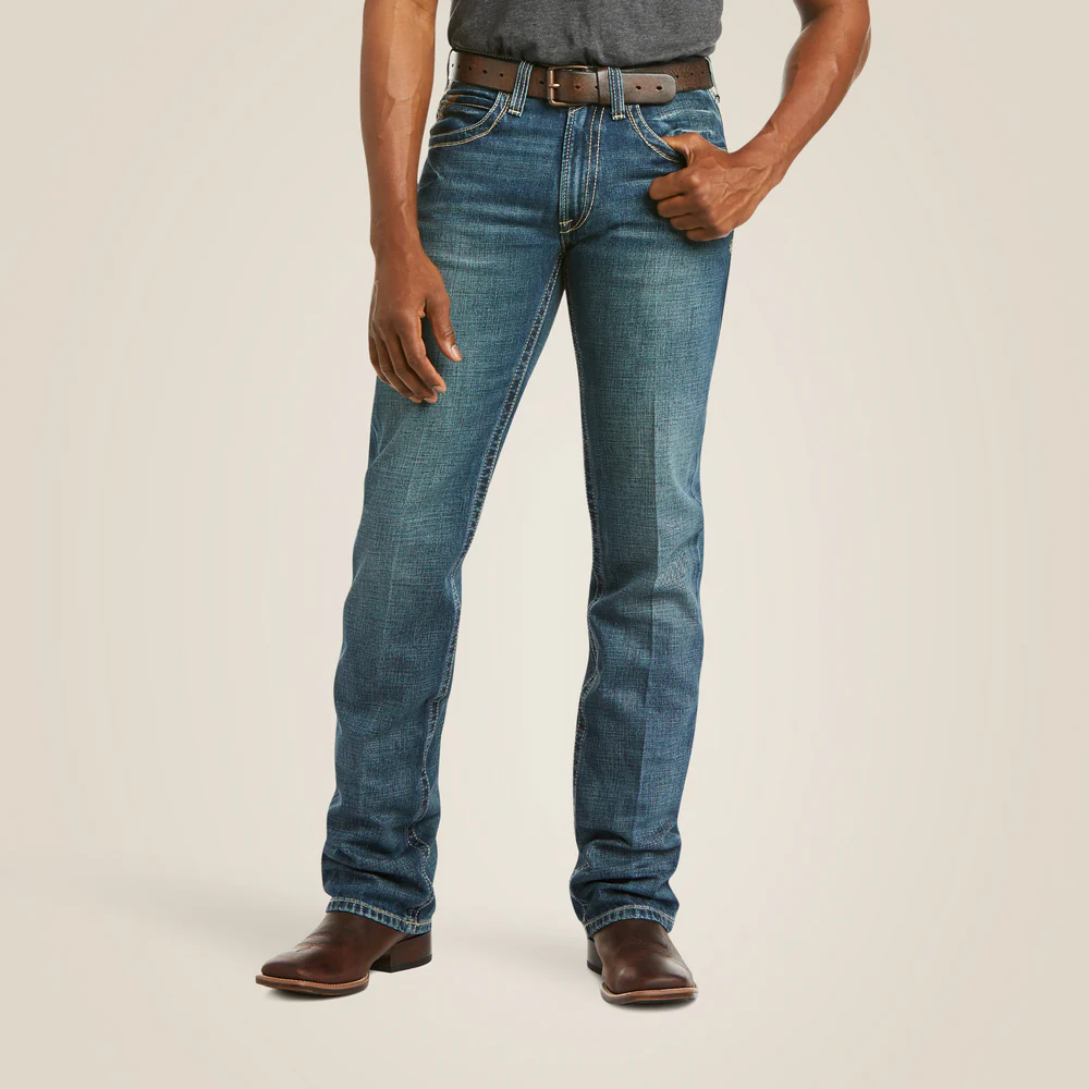 M5 Slim Boundary Stackable Straight Leg Jean - 400-Gulch | Ariat 10014010 - Image 5