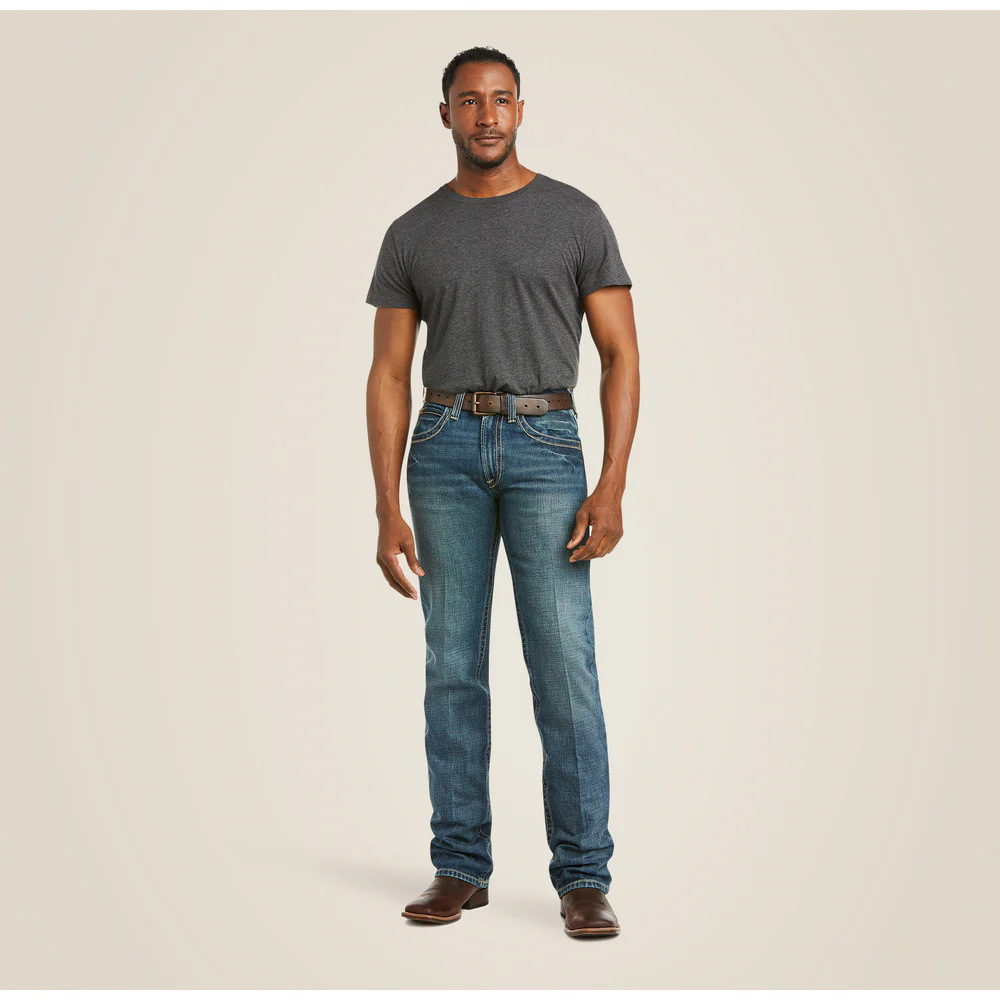 M5 Slim Boundary Stackable Straight Leg Jean - 400-Gulch | Ariat 10014010 - Image 6