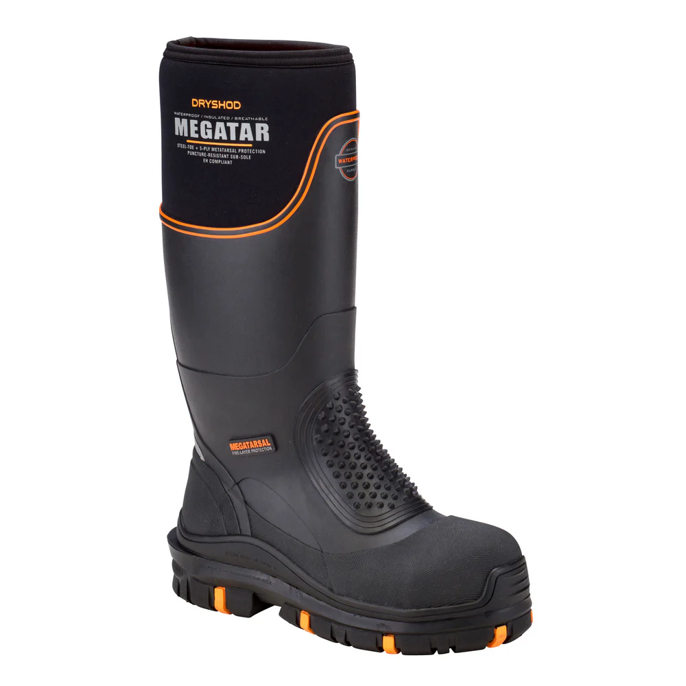 MEGATAR METATARSAL BOOT - BK-Black &amp; Orange | Dryshod MEGMHBK - Image 3