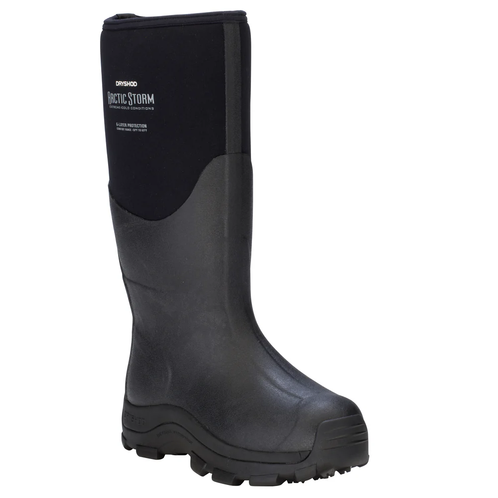 MEN'S ARCTIC STORM HI BOOT - BK-Black &amp; Grey | Dryshod ARSMHBK - Image 3