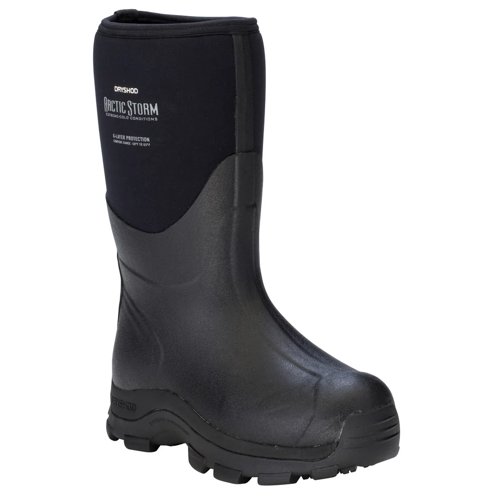 MEN'S ARCTIC STORM MID BOOT - BK-Black & Grey | Dryshod ARSMMBK - Image 3